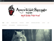 Tablet Screenshot of americansavageguitars.com